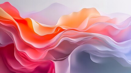 Organic shapes with color gradients flowing in a calm repetitive motion