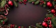 © Nice Seven - Festive Christmas Background with Ornaments and Pine