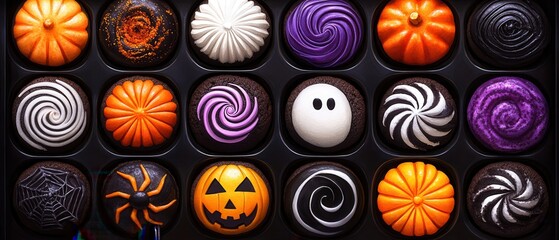 Poster - Halloween Cupcakes in a Box.