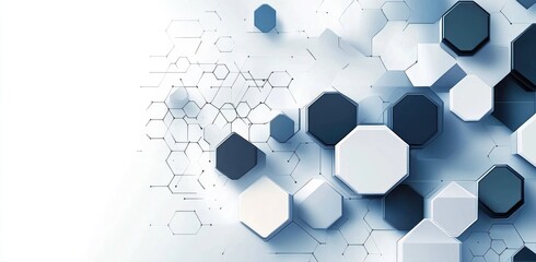 Wall Mural - Abstract Hexagon Pattern