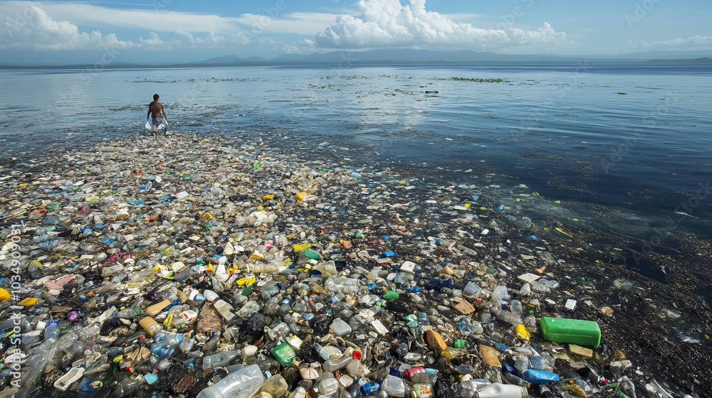 Plastic pollution harms our planet. Lakes, seas, and oceans are filled ...