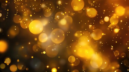Wall Mural - abstract golden bokeh background for festive celebrations