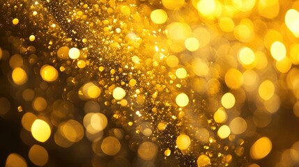 Wall Mural - abstract golden bokeh background for festive celebrations