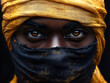 © Beholder's Eye - Elegant Woman in Scarf Portrait Capturing Cultural Heritage and Unique Beauty