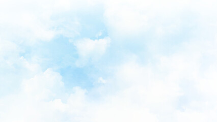 Wall Mural - beautiful white cloud on blue sky background. the sky is bright, many white clouds