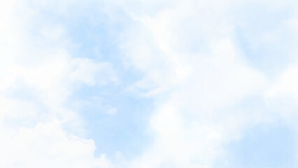 Wall Mural - beautiful white cloud on blue sky background. cloudscape of bright blue sky