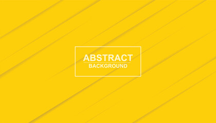 Fototapete - Abstract yellow background with diagonal papercut lines. yellow background modern diagonal shading. geometrical shapes from cut paper