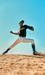 © HockleyM4/peopleimages.com - Pitch, baseball player and throw ball for game, exercise and practice competition. Softball, boy and teen athlete at field for fitness training, sports and pitcher ready for action or power outdoor