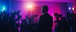 © YUTTADANAI - Business Leader Delivering Speech at Press Conference with Vibrant Lighting and Media Presence