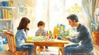 © ihaveJPG - Family Bonding in a Colorful Indoor Scene