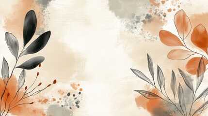 Wall Mural - Abstract Botanical Art