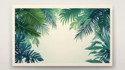 Poster - Tropical Leaf Frame Print