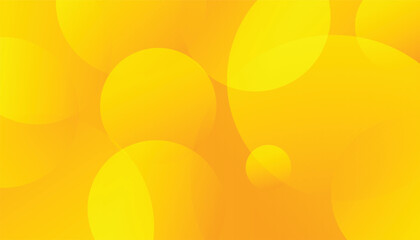 Aufkleber - Abstract background with circle shapes. yellow background. yellow geometric background. dynamic shapes. yellow bubble