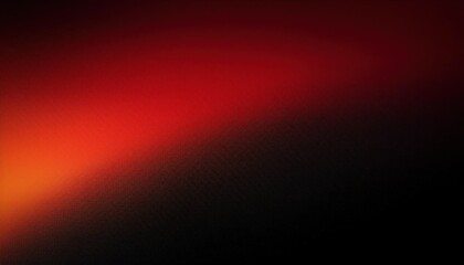 Poster - Intense Red Gradient Horizon with Dark Black Base: Abstract Background for Sunset-Themed Designs, Minimalist Posters, Dramatic Banners, Warm Gradient Textures with Ample Copy Space for Text Placement