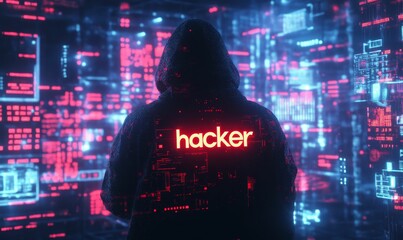 Hooded figure with 