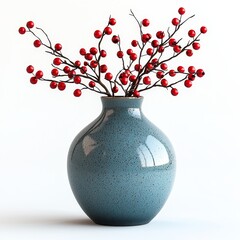 Poster - Isolated 3D illustration of a flower vase on a transparent background