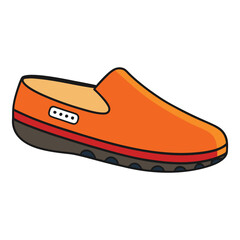 Vector Cartoon Women Shoes. Variations Views of  Ballet Flats