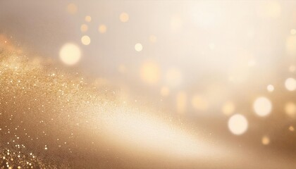 Poster - Luxurious Golden Bokeh with Soft Light Gradient and Sparkling Texture. Ideal for Festive Invitations, Elegant Branding, Holiday Ads, or Event Banners with Ample Copy Space for Custom Messaging