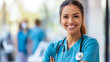 © SB4 GM - Friendly Nurse Smiling in a Clean Clinic Environment