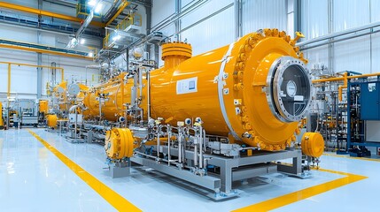 Aufkleber - Cutting Edge Fuel Refinery Plant with Intricate Pipelines and Futuristic Industrial Design  Modern high tech facility featuring complex infrastructure advanced machinery