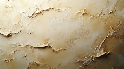 Fototapete - This composition features a textured beige wall with abstract layers and soft shadows, creating a calming and organic appearance ideal for interior decor.
