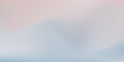 Wall Mural - Light pale blue, gray and pink colors vector mesh gradient background. Abstract calm and tranquil digital watercolor dusk sky concept for dawn design, winter cloudscape, banner
