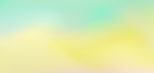 Wall Mural - Light tender meadow yellow and teal blue colors liquid digital watercolor background. Abstract smooth nature landscape backdrop for ui web design, summer poster