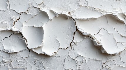 Fototapete - The surface displays significant wear with multiple layers of paint cracked and peeling, revealing the underlying texture of the wall. This highlights the effects of age and environmental exposure.
