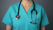 © SB4 GM - Professional Nurse Wearing Scrubs and a Stethoscope