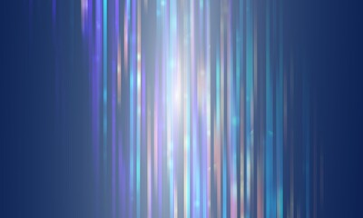 Poster - blue geometric shape abstract technology lines on black background