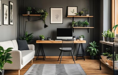 Wall Mural - Modern Home Office Design.