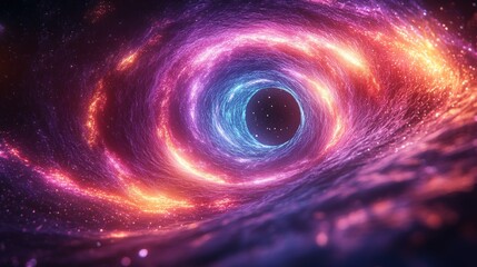 Canvas Print - Cosmic Vortex: A Journey into the Depths of Space