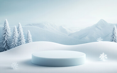 Beautiful winter snow commercial background
