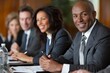 © nupam - Diverse businesspeople discussing some reports in a boardroom, Generative AI
