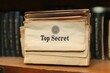 © Lubos Chlubny - Stack of old top secret documents sitting on a shelf