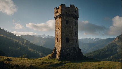 A gentle stream flows near the enchanting archer tower