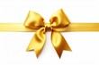 © Natawut - Elegant golden ribbon bow for gift wrapping
