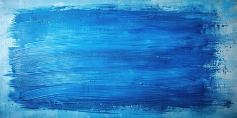 Wall Mural - Abstract blue background with grunge brushstroke texture