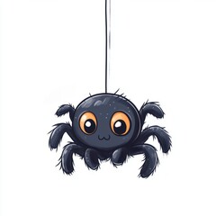 Spider. Halloween decoration element.