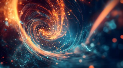 Abstract Background Science Technology. 
