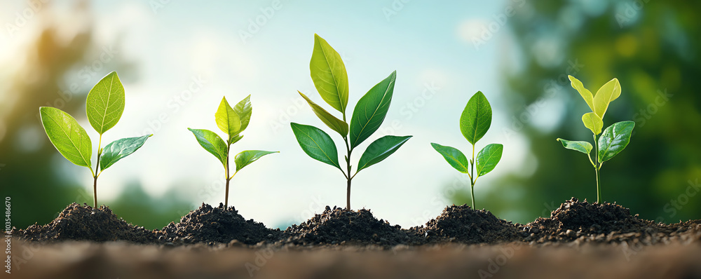 Tree Advancing Roadmap leading through vibrant stages of tree growth, with milestones ...