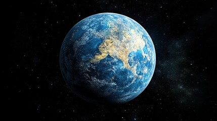 Planet concept of futuristic technology 