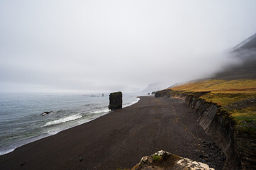 Wall Mural - nature sceneries taken from Fauskasandur beach along the route 1 between hofn and Egilsstadir, Iceland