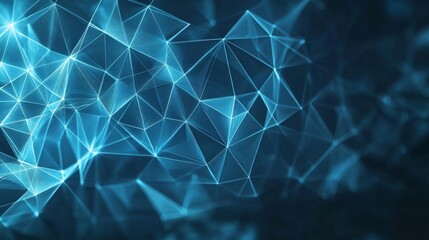 Wall Mural - modern digital backdrop, vibrant blue triangles, sleek design, ideal for technology presentations, c