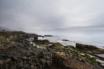 Wall Mural - nature sceneries taken from Fauskasandur beach along the route 1 between hofn and Egilsstadir, Iceland