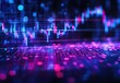 © ANUAR - Futuristic Digital Stock Market Data Visualization Background