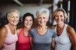 © CojanAI - Smiling portrait of a group senior women in sport clothing