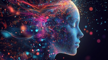Wall Mural - dynamic social media landscape, vibrant digital interactions, diverse users engaging with content, i