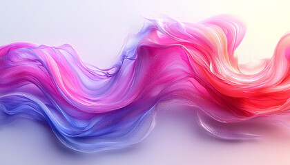 Smooth wave pattern flowing in bright purple colors generated by AI