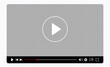 © Chikichirony - Multimedia video player template for online cinema, video live streaming, social media interface vector